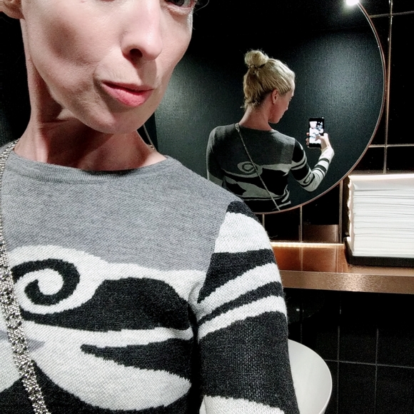 Diane Von Ferstenberg Berlin Long Sleeve Fitted Wool Sweater Dress XS - Picture 10 of 10